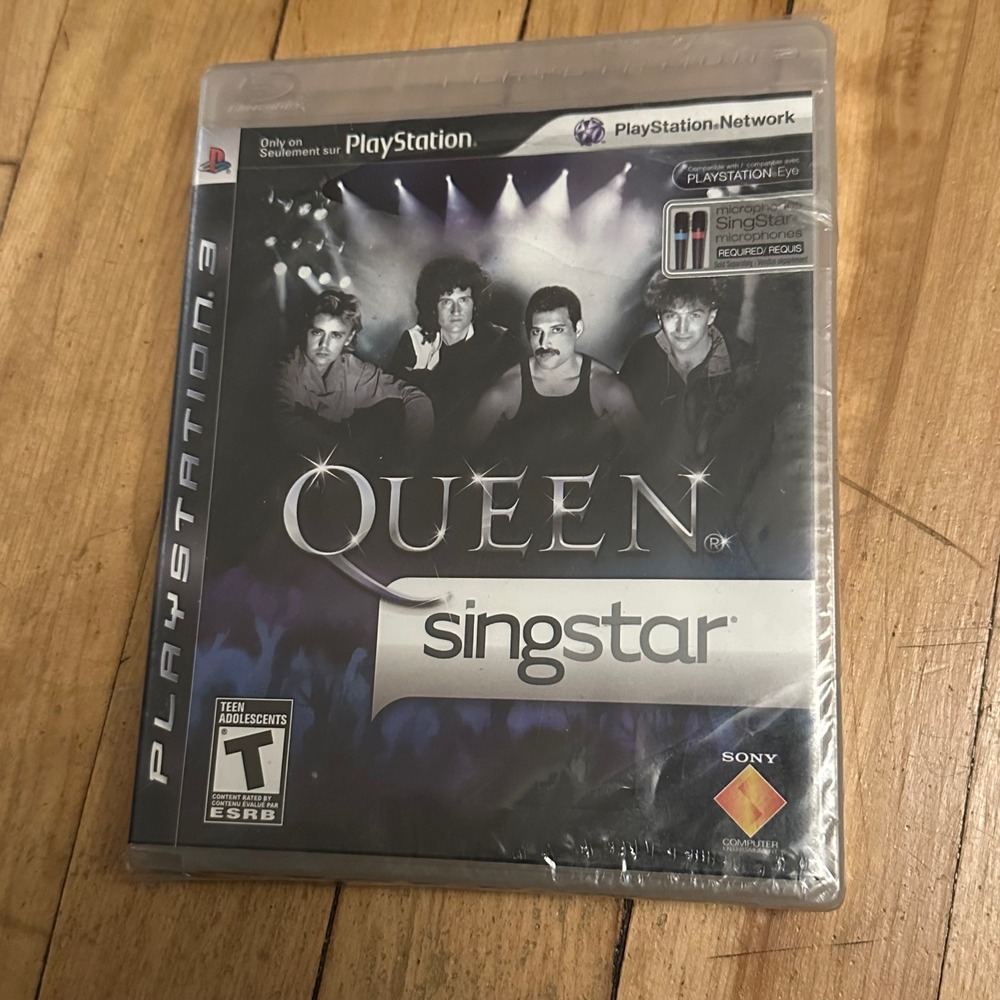 Queen Singstar Playstation 3 PS3 Game NEW Sealed Freddie Mercury Karaoke‎